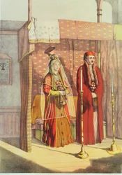Eine jüdische Hochzeit, graviert von Charles Parsons